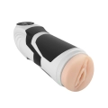 Masturbator wodoodporny IPX6, LUXURY, z 9 poziomami wibracji i ssania, USB Type-C