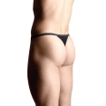 Stringi męskie SOFTLINE COLLECTION - czarne, unikalny motyw, elastyczne S/L