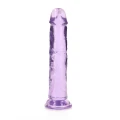 Dildo realne REALROCK Crystal Clear 7''/18 cm, przyssawka, wodoodporne, bez ftalanów