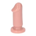 Dildo analny Mio Flesh, 8 cm długości, 3,5 cm średnicy, z przyssawką