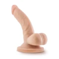Dildo Dr. Skin 4 cale, materiał TPE, przyssawka, realistyczna faktura żył