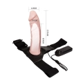 Dildo BAILE - Vibrator Hollow Strap-on, 15cm, Multispeed, Pilot zdalny