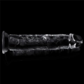 Dildo LOVETOY, przezroczysty, TPE, 7 cali, realistyczny kształt, przyssawka