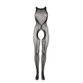 Bodystocking LE DESIRE bez kroku, leopardski wzór, 92% Nylon, 8% Spandex, One Size
