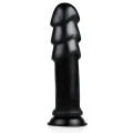 Dildo MadBull XXL z przyssawką, elastyczny, 28,9 cm długości, czarny