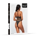 Body SOFTLINE COLLECTION czarne, siateczkowe, z wycięciami, One Size