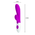 Wibrator silikonowy PRETTY LOVE Alvis, 30 funkcji, 20,5 cm, silne wibracje