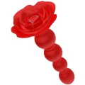 Koraliki analne Rose - Silikonowy, 10 trybów wibracji, funkcja obrotowa