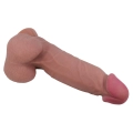 Dildo BAILE, 8,5'' z przyssawką, elastyczny TPR, realistyczny wygląd