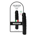 Dildo analne Zeno Black, 16,5 cm, wodooporny, z realistycznymi żyłkami