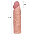 Rękaw przedłużający penis Pleasure X, 1 cal długości, realistyczny materiał TPE