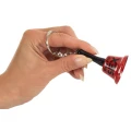 Brelok do kluczy - dzwonek metalowy, długość 6,5 cm, średnica 3,7 cm, 