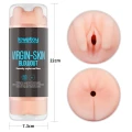 Masturbator - Virgin-Skin Blowout, 22,4 cm, wibrujący, hipoalergiczny TPE