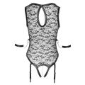 Body COTTELLI LINGERIE z koronką, regulowanymi paskami i otwartym kroczem