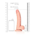 Dildo RealRock - Zakrzywione, Realistyczne, Z Przyssawką, 20,5 cm