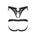 Jockstrap męski REGNES FETISH PLANET, otwarty tył, metalowe akcenty, komfortowy design