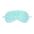 Opaska na oczy Fluffy Series — Pudrowy błękit, miękki plusz, elastyczny pasek