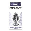 Buttplug TOYJOY Starlight | Aluminium bezniklowe | 8 cm długości | Kryształowy detale