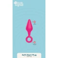 Korek analny Dreamtoys Love Signal – silikonowy, IPX8, 9 cm, pierścień bezpieczeństwa