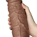 Dildo 10,5'' LoveToy Legendary, elastyczny, wibracje 10 funkcji, realistyczny materiał PVC