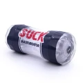 Masturbator - SUCK, wodoodporny, podwójna głowica, elastyczny, z wypustkami