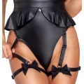 Body COTTELLI LINGERIE Bunny - Bezramiączkowe, Zmysłowe Uszy, Regulowane Paski