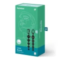 Koraliki analne - Satisfyer Love Beads, 2 szt., silikon medyczny, wodoodporne, czarne