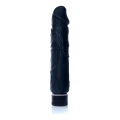 Wibrator - Real Skin - 22 cm, TPE, regulowana prędkość wibracji, czarny