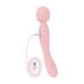 Wibrator typu wand Simi - 24,4 cm, 10 trybów wibracji, silikon medyczny, różowy