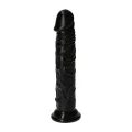 Dildo Italian Cock 6,5" - PVC, Czarne, Wodoodporne, Z Przyssawką