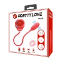Wibrator podwójnej stymulacji PRETTY LOVE - Aliyah, silikon, 5 trybów lizania i pulsacji