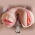 Masturbator podwójny Lola Toys - elastyczny, realistyczny, 19 cm długości
