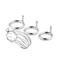 Klatka na penisa Steel Control – stalowa, wydłużona 15 cm, 3 wymienne pierścienie (4/4,5/5 cm)