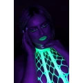 Bodystocking UV Neon z Halternkiem, Rozmiar XL/XXXXL, Elastyczny Nylon