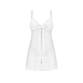 Babydoll OBSESSIVE z fiszbinami, regulowanymi ramiączkami i stringami, L/XL