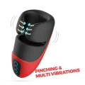 Masturbator Rechargeable Crushious Pancho z 10 trybami wibracji, długość 16,5 cm