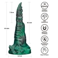 Dildo savage, podwójny pazur, wibrujący, silikon premium, 19cm długości