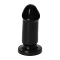 Dildo Mio Black, 8 cm, z przyssawką, dla początkujących, wodoodporny