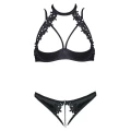 Biustonosz COTTELLI LINGERIE z fiszbinami, regulowane ramiączka, kwiatowy haft