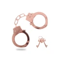 Metalowe Kajdanki w Kolorze Różowego Złota, Bezniklowe, 6 cm