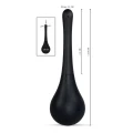 Prysznic analny Rebel, czarny, pojemność 200 ml, silikon, długość 26 cm