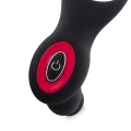 Wibrator analny Teazers z pierścieniem na penisa, zdalne sterowanie, wodoodporny