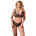 Biustonosz bez zapięcia COTTELLI LINGERIE, koronka, regulowane ramiączka, stringi XL
