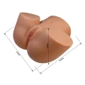 Masturbator analno-waginalny Crazy Bull Briony z wibracjami, realistyczny, 3D