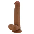 Dildo TPR PRETTY LOVE - TALLEN, 220mm, ruchoma skóra, przyssawka do stabilności