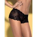 Szorty sexy Idillia OBSESSIVE, koronkowe, elastyczny materiał, kwiatowy motyw