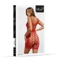 Sukienka erotyczna SOFTLINE COLLECTION - czerwona, z wycięciami, One Size
