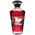 Olej Warming - Shunga Blazing Cherry, 100 ml, aromat wiśni, efekt rozgrzewający