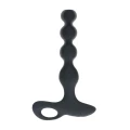 Wibracyjny korek analny Silicone F1, 10 trybów, długość 20,3 cm - czarny