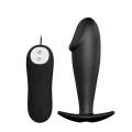 Korek analny PRETTY LOVE - silikonowy, 12 funkcji wibracji, wodoodporny